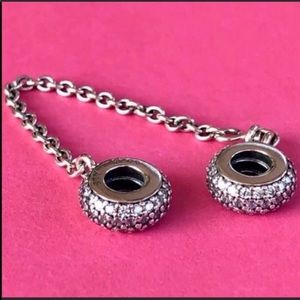 Pandora Jewelry - Pandora Pavé Inspiration Safety Chain Pandora Jewelry - Pandora Pavé Inspiration Safety Chain